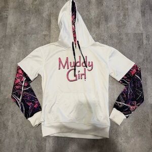 White and Pink Hoodie for Kids